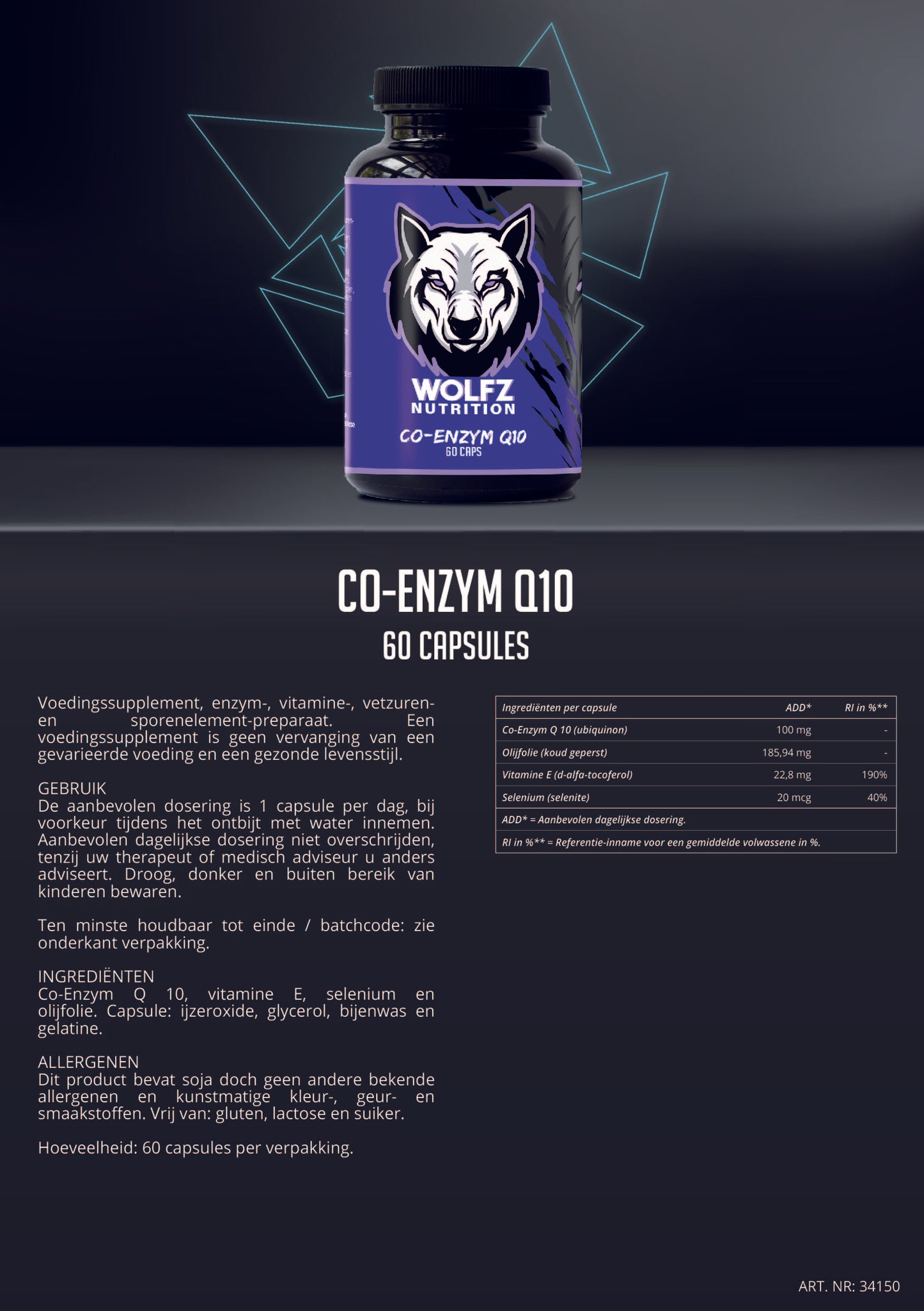 Co-Enzym Q10 - 60 Capsules